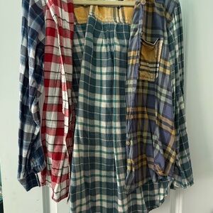 American Eagle Outfitters Flannel hooded Shirt